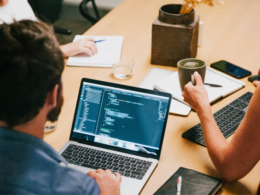A Vivo Group developer monitoring a client's site