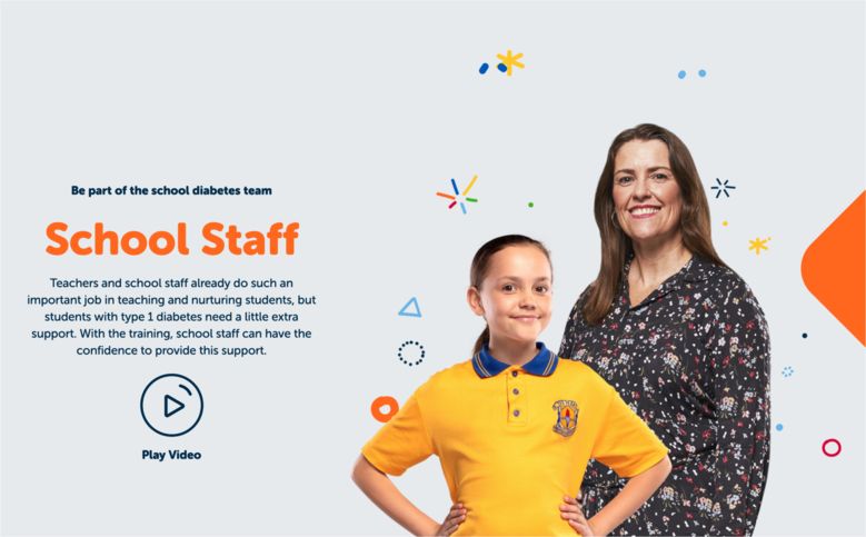 Diabetes Australia website feature section