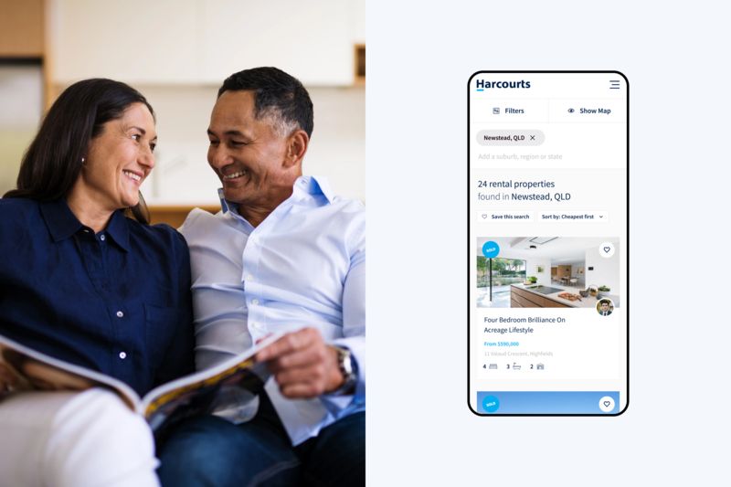 Harcourts mobile web design
